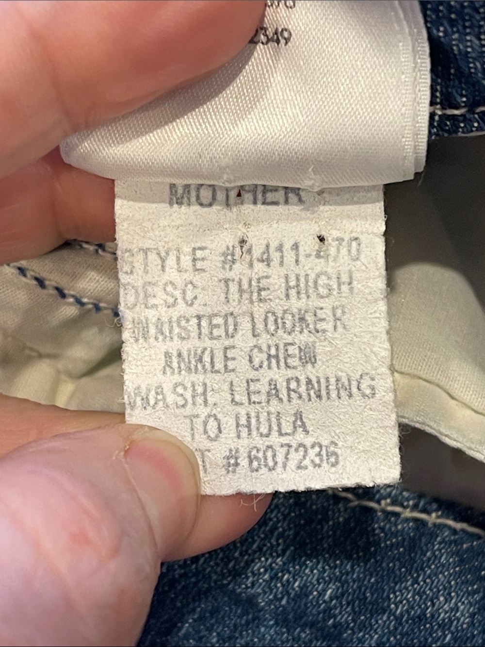 MOTHER Distressed Blue Denim Jean Shorts | Size 27 Rainbow Learning to Hula Wash - Picture 8 of 13